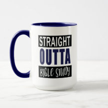 Christliche Funny Bible Study Zitat Navy Blue