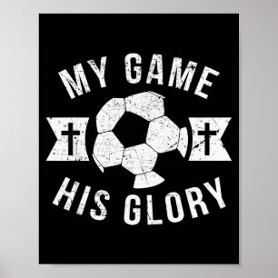 Christliche Fußball-Geschenke Teenager Jungen Mädc Poster