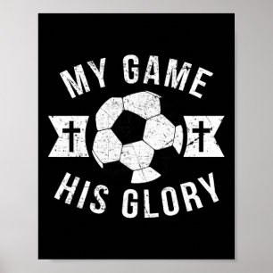 Christliche Fußball-Geschenke Teenager Jungen Mädc Poster
