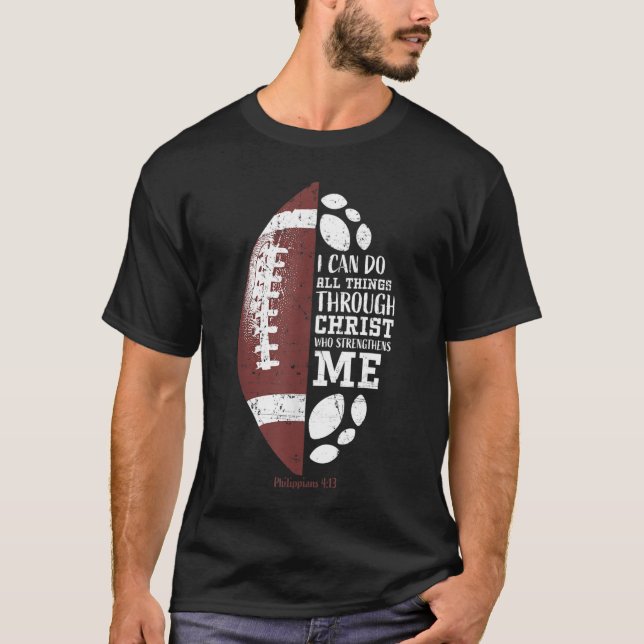 Christliche Fußballgeschenke Teen Boys Kinder Jung T-Shirt (Vorderseite)