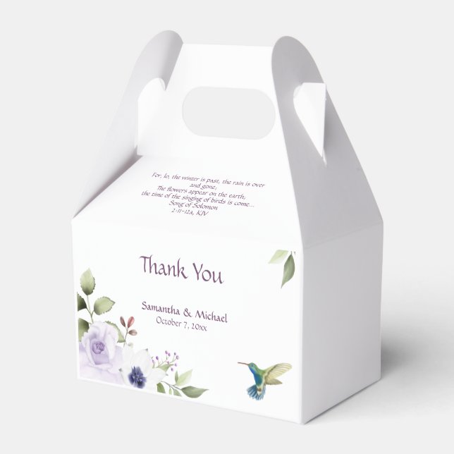 Christliche Gastgeschenk Hochzeit Box - Song von S Geschenkschachtel (Vorderseite)
