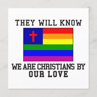 Christliche Gay-Fahne Einladung