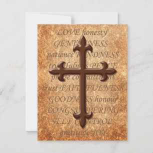 Christliche gealterte Eisen-Kreuz UAWG Karte