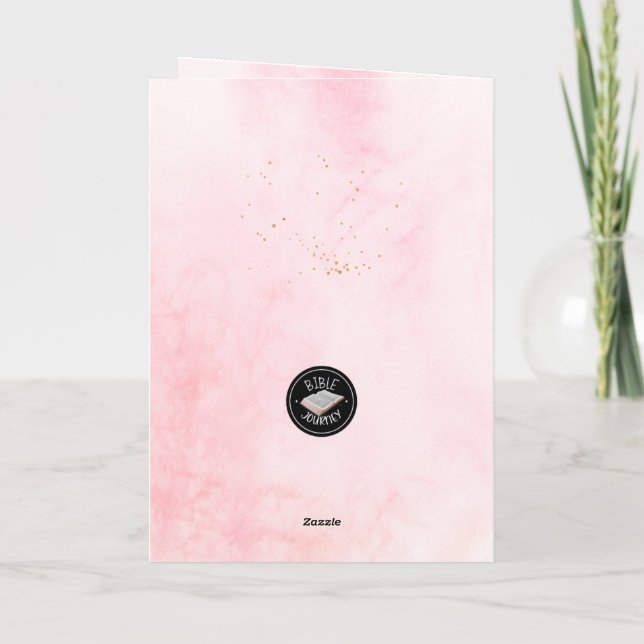 Christliche Geburtstagsgrüßkarte Karte (Rückseite)