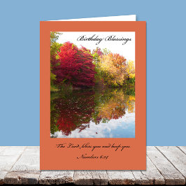 Christliche Geburtstagskarte - Der Herr segne Sie Karte