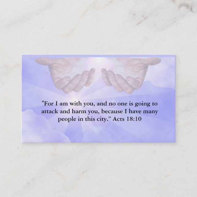 Christliche Geschäfts-Karte Visitenkarte (Vorderseite)