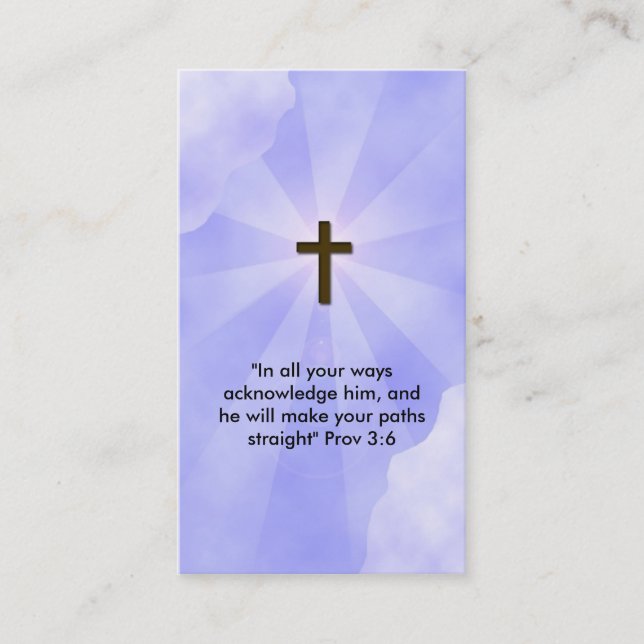 Christliche Geschäftskarte Visitenkarte (Vorderseite)