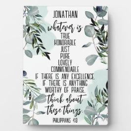 Christliche Geschenkbibel Verse Philippianer 4 8 B Fotoplatte