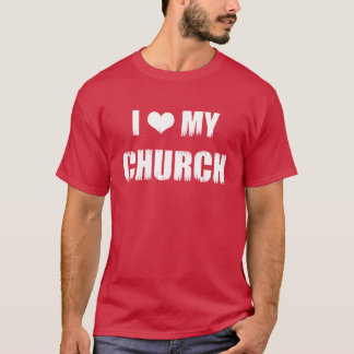 Christliche Geschenke Ich liebe meine Kirche Chris T-Shirt