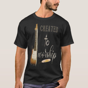 Christliche Gitarre, die geschaffen wurde, um Musi T-Shirt