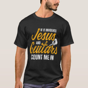 Christliche Gitarrist Jesus Church Worship Guitar T-Shirt