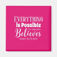 Christliche Glaubensbibel Verse glauben Hot Pink