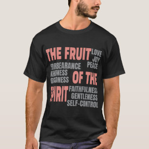 Christliche Glaubensfrucht der Geistbibel-Schrift T-Shirt