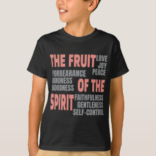 Christliche Glaubensfrucht der Geistbibel-Schrift T-Shirt