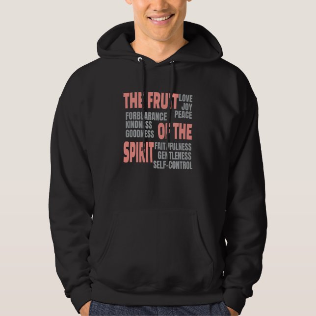 Christliche Glaubensfrucht der Geistesbibliothekss Hoodie (Vorderseite)