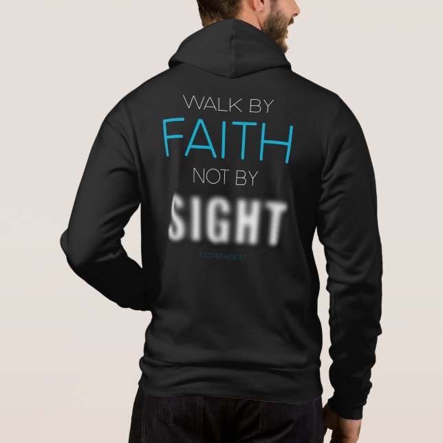 Christliche Glaubensverse Weg durch den Glauben Ni Hoodie (Rückseite)