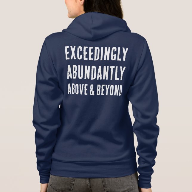 Christliche GOD IST überaus fähig Hoodie (Rückseite)