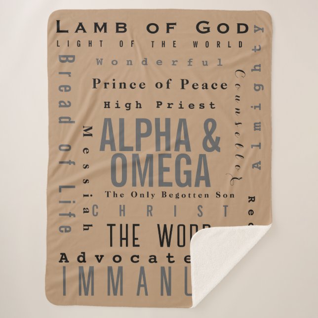 Christliche Gottheiten, modern einfach Sherpadecke (Vorderseite)