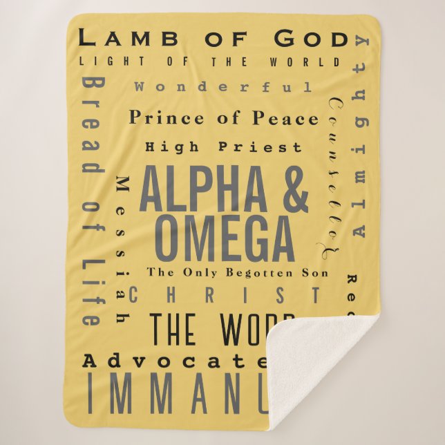 Christliche Gottheiten, modern einfach Sherpadecke (Vorderseite)