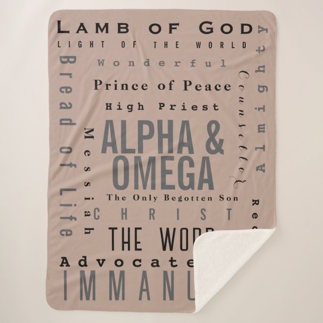 Christliche Gottheiten, modern einfach Sherpadecke (Vorderseite)