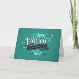 Christliche Grußkarte für Schrift Karte