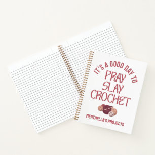 Christliche HÄKELN BETEN ZERSTÖREN Bastelprojekte Notizbuch