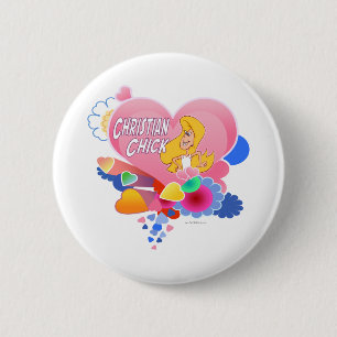 Christliche Henne Button