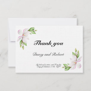 Christliche Hochzeit Dankeschön-Karte RSVP Karte