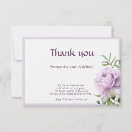Christliche Hochzeit Dankeschön-Karte - Solomon-Li RSVP Karte