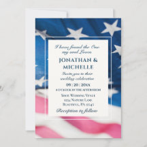 Christliche Hochzeit der Patriotischen Amerikanisc