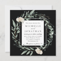 Christliche Hochzeit von Weißen Rosen und Grünpfla
