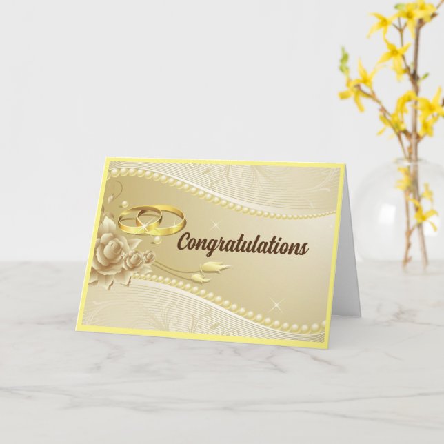 Christliche Hochzeitkarte Karte (Gelbe Blume)