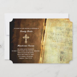 Christliche Hochzeitseinladung des Heiligen Bibelg Einladung