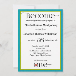 Christliche Hochzeitseinladung von Blue Ogee Einladung