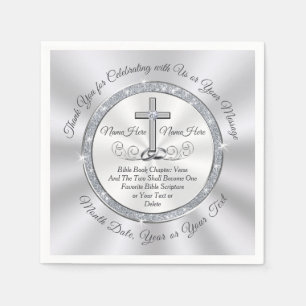 CHRISTLICHE Hochzeitsideen, Christliche Hochzeit Serviette
