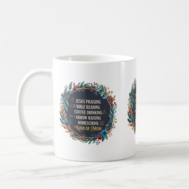 Christliche Homeschool-Mutter Kaffeetasse (Links)
