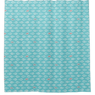 Christliche Ichthys Jesus Fish Symbol Aqua Duschvorhang