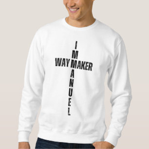 Christliche IMMANUEL WAY MAKER Jesus Weihnachten Sweatshirt