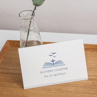 Christliche individuelle Schriftzitate Inspirieren Dankeskarte