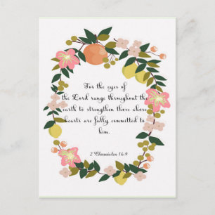 Christliche Inspiration Art - 2 Chroniken 16:19 Postkarte
