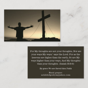 Christliche Inspirationsbibel Religiös Visitenkarte