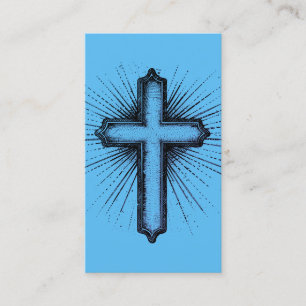 Christliche Inspirierende Bibel Religiöses Kreuz Visitenkarte