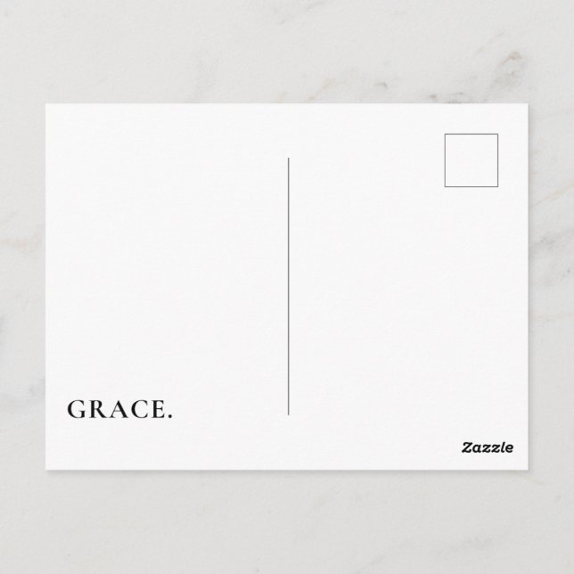 Christliche Jesus Bible Verse Postkarte (Rückseite)