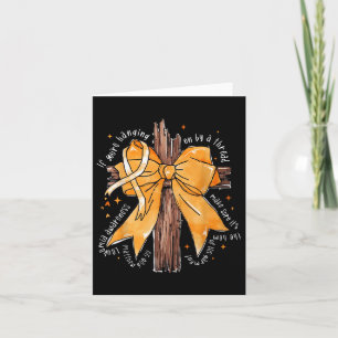 Christliche Jesus Cross Bow Band Orange Leukemia A Karte