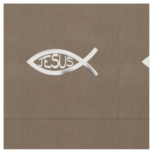 Christliche Jesus-Fische Stoff (Nahaufnahme)