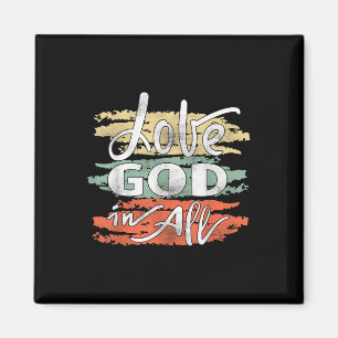 Christliche Jesus-Liebe Gott in allen Magnet