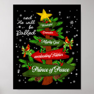 Christliche Jesus-Weihnachtsbaum-Pyjamas Xmas Männ Poster