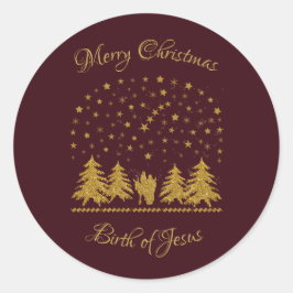 Christliche Jungfrau Mary, St. Joseph, Jesus Runder Aufkleber