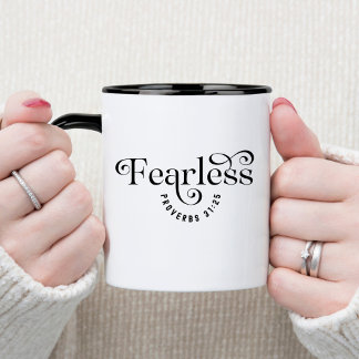 Christliche Kaffee-Tasse aus Furchtlosigkeit Tasse