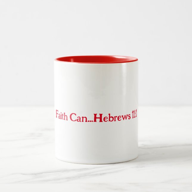 Christliche Kaffee-Tasse Zweifarbige Tasse (Mittel)